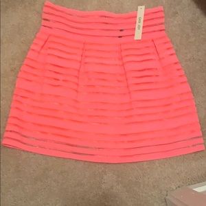 Coral/hot pink skirt